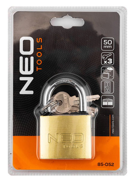 Visiaci zámok 50 mm, 3 kľúče od NEO TOOLS nájdeš na naravis.sk