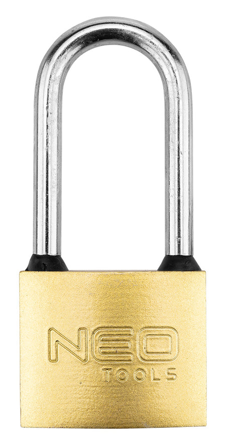 Visiaci zámok s dlhým jarmom 50 mm, 3 kľúče od NEO TOOLS nájdeš na naravis.sk