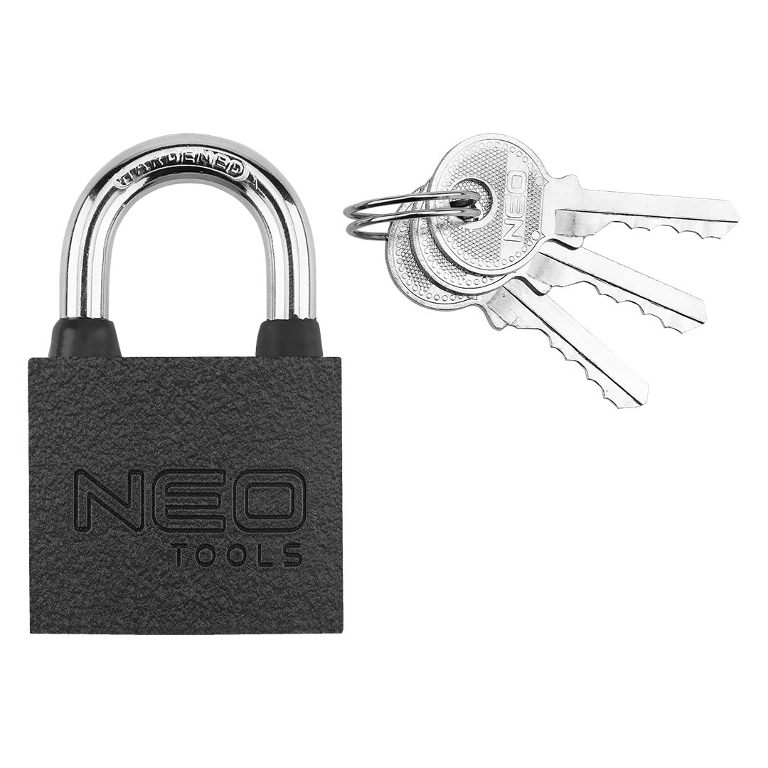 Visiaci zámok 40 mm, 3 kľúče od NEO TOOLS nájdeš na naravis.sk