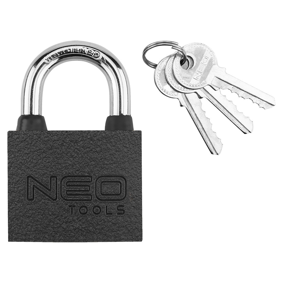 Visiaci zámok 50 mm, 3 kľúče od NEO TOOLS nájdeš na naravis.sk