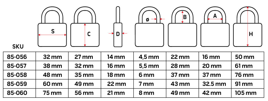 Visiaci zámok 75 mm, 3 kľúče od NEO TOOLS nájdeš na naravis.sk