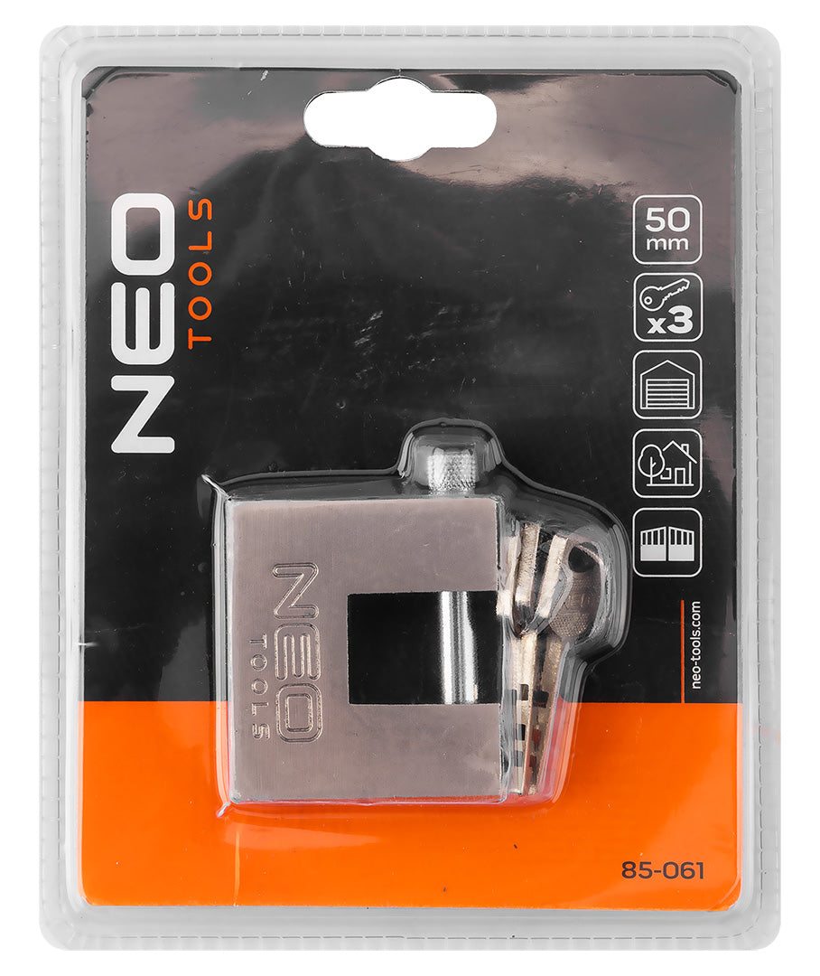 Visiaci zámok 50 mm, 3 kľúče od NEO TOOLS nájdeš na naravis.sk