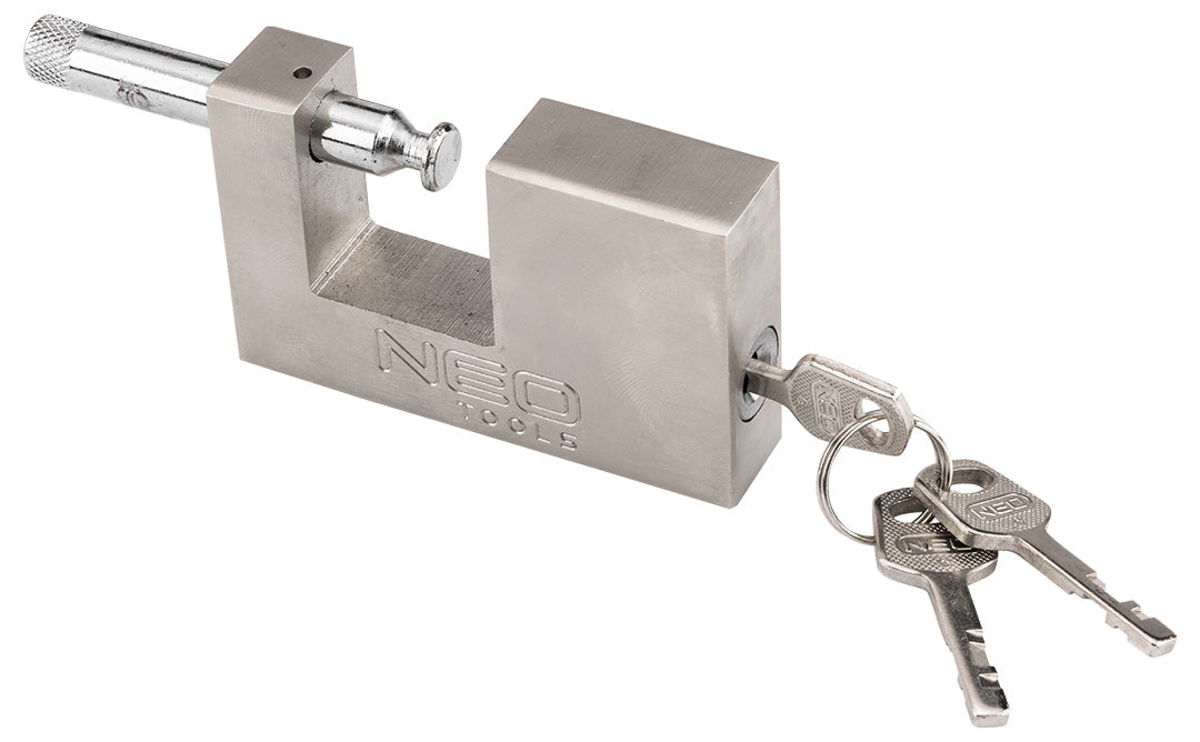 Visiaci zámok 90 mm, 3 kľúče od NEO TOOLS nájdeš na naravis.sk