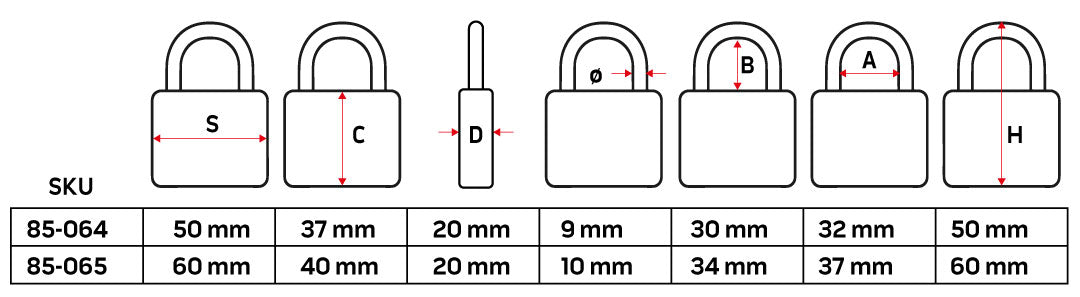 Visiaci zámok 50 mm, 3 kľúče od NEO TOOLS nájdeš na naravis.sk
