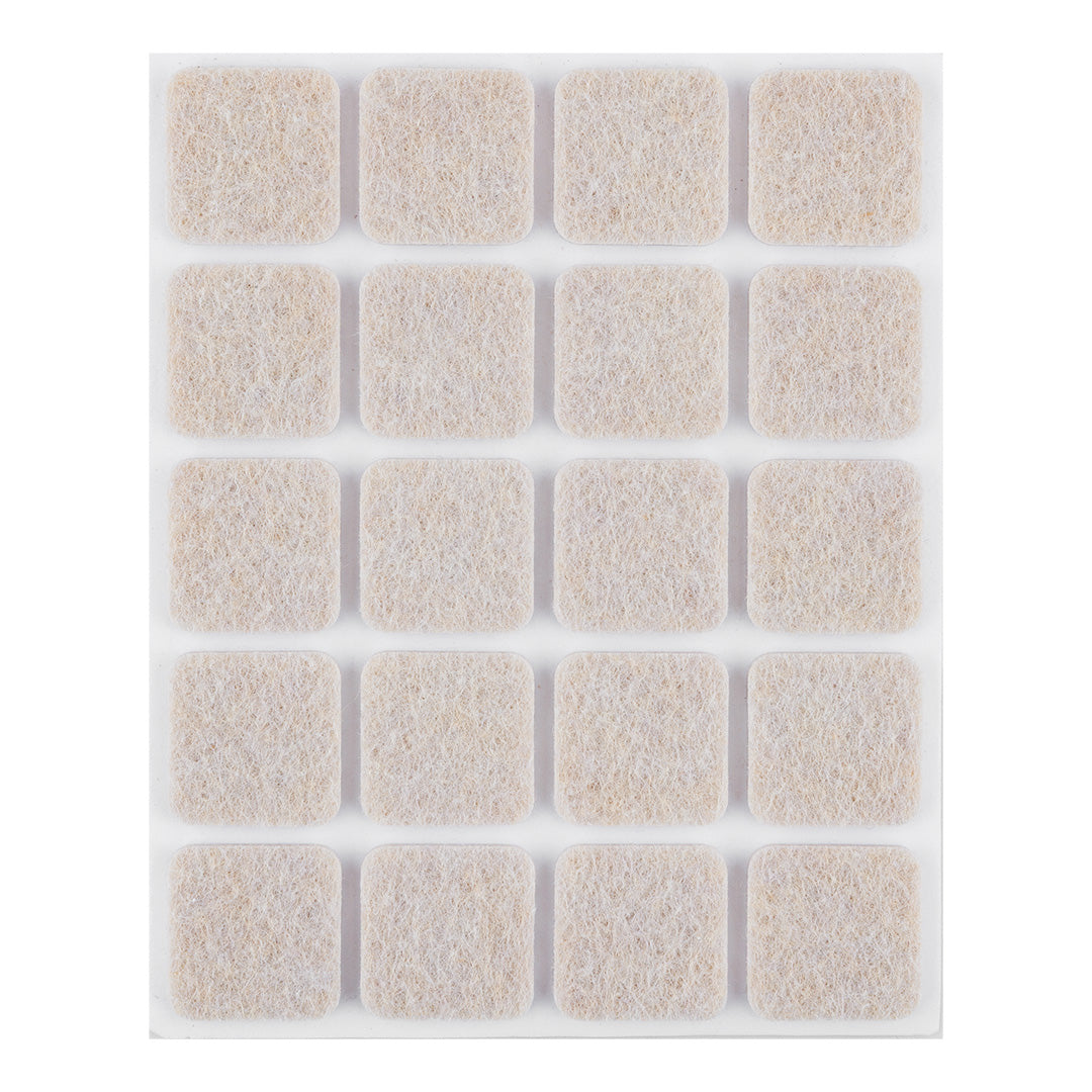 Samolepiace plstené podložky, svetlohnedé 20x20 mm, 20 ks. od NEO TOOLS nájdeš na naravis.sk