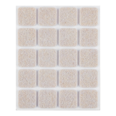 Samolepiace plstené podložky, svetlohnedé 20x20 mm, 20 ks. od NEO TOOLS nájdeš na naravis.sk