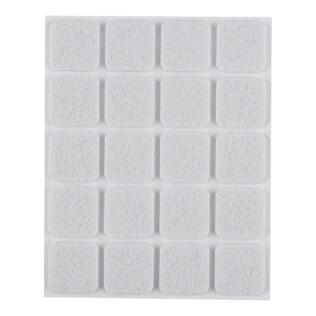 Samolepiace plstené podložky, biele 20x20 mm, 20 ks. od NEO TOOLS nájdeš na naravis.sk
