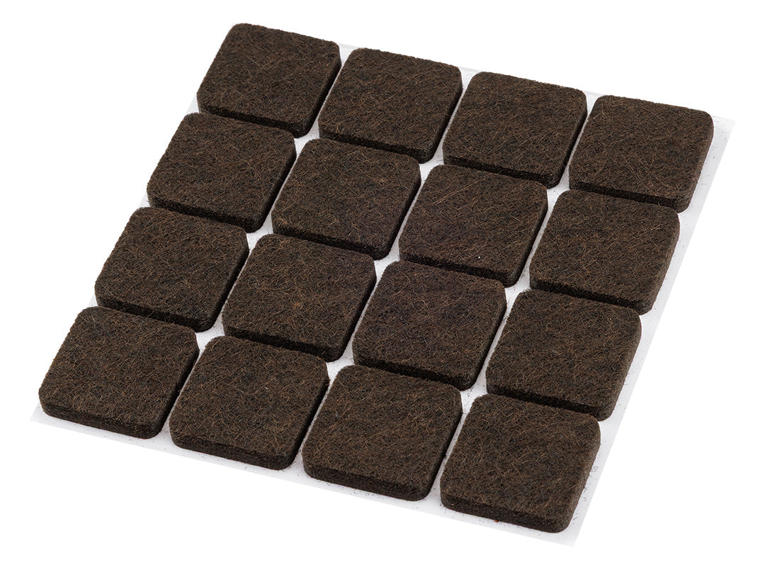 Samolepiace plstené podložky, tmavohnedé 25x25 mm, 16 ks. od NEO TOOLS nájdeš na naravis.sk