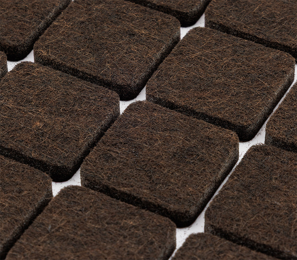 Samolepiace plstené podložky, tmavohnedé 25x25 mm, 16 ks. od NEO TOOLS nájdeš na naravis.sk