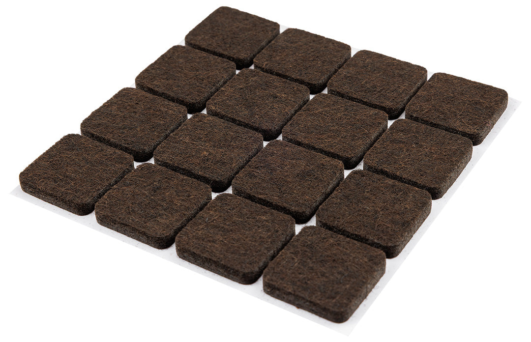 Samolepiace plstené podložky, tmavohnedé 25x25 mm, 16 ks. od NEO TOOLS nájdeš na naravis.sk