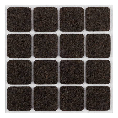 Samolepiace plstené podložky, tmavohnedé 25x25 mm, 16 ks. od NEO TOOLS nájdeš na naravis.sk