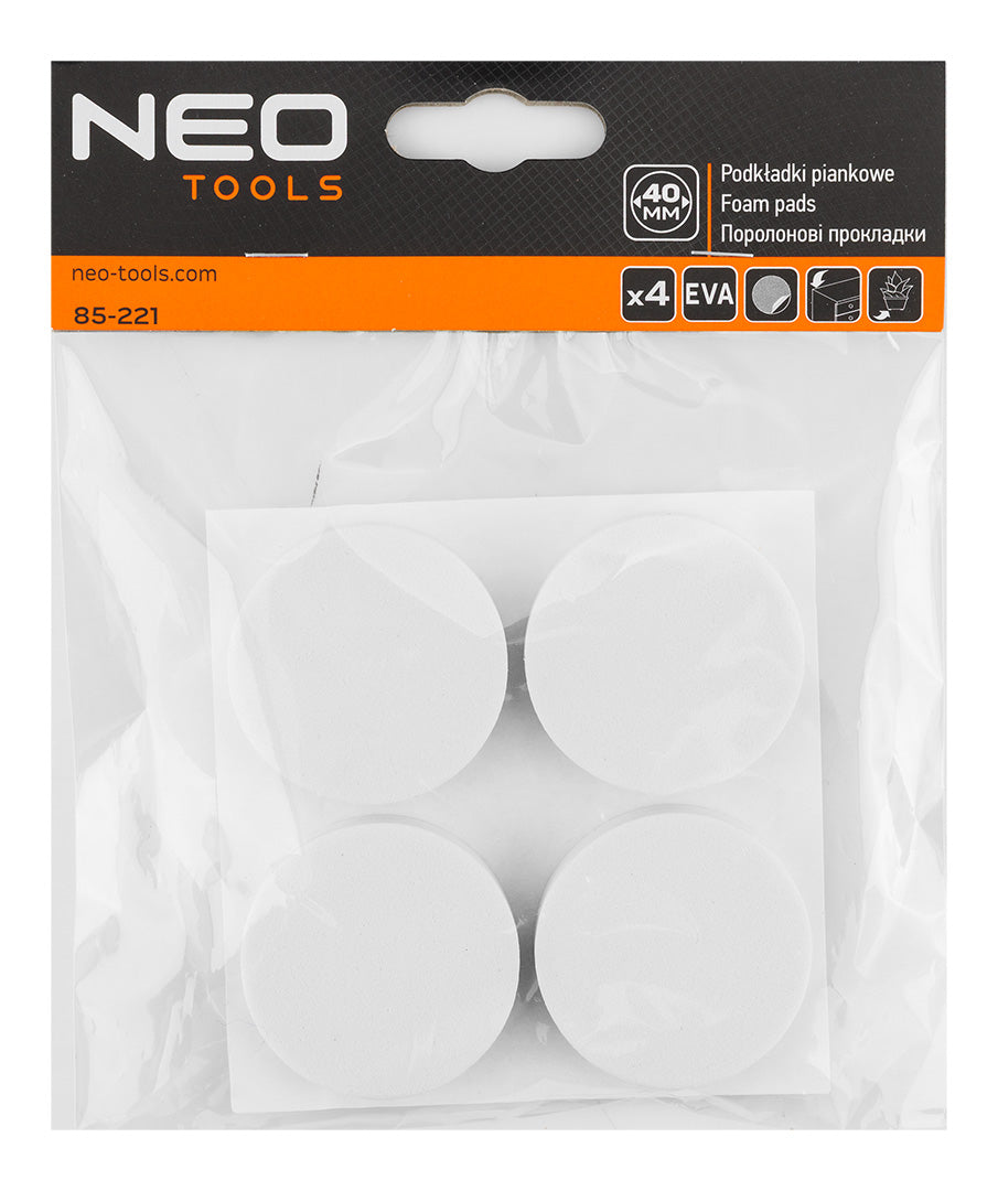 Silikónové podložky/lepiace nárazníky 40 mm, 4 ks. od NEO TOOLS nájdeš na naravis.sk