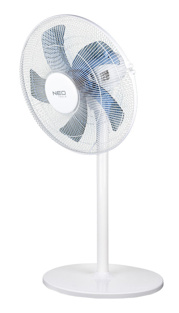 Podlahový ventilátor 50 W, ø 40 cm, 3 rýchlosti, oscilácia, biely od NEO TOOLS nájdeš na naravis.sk
