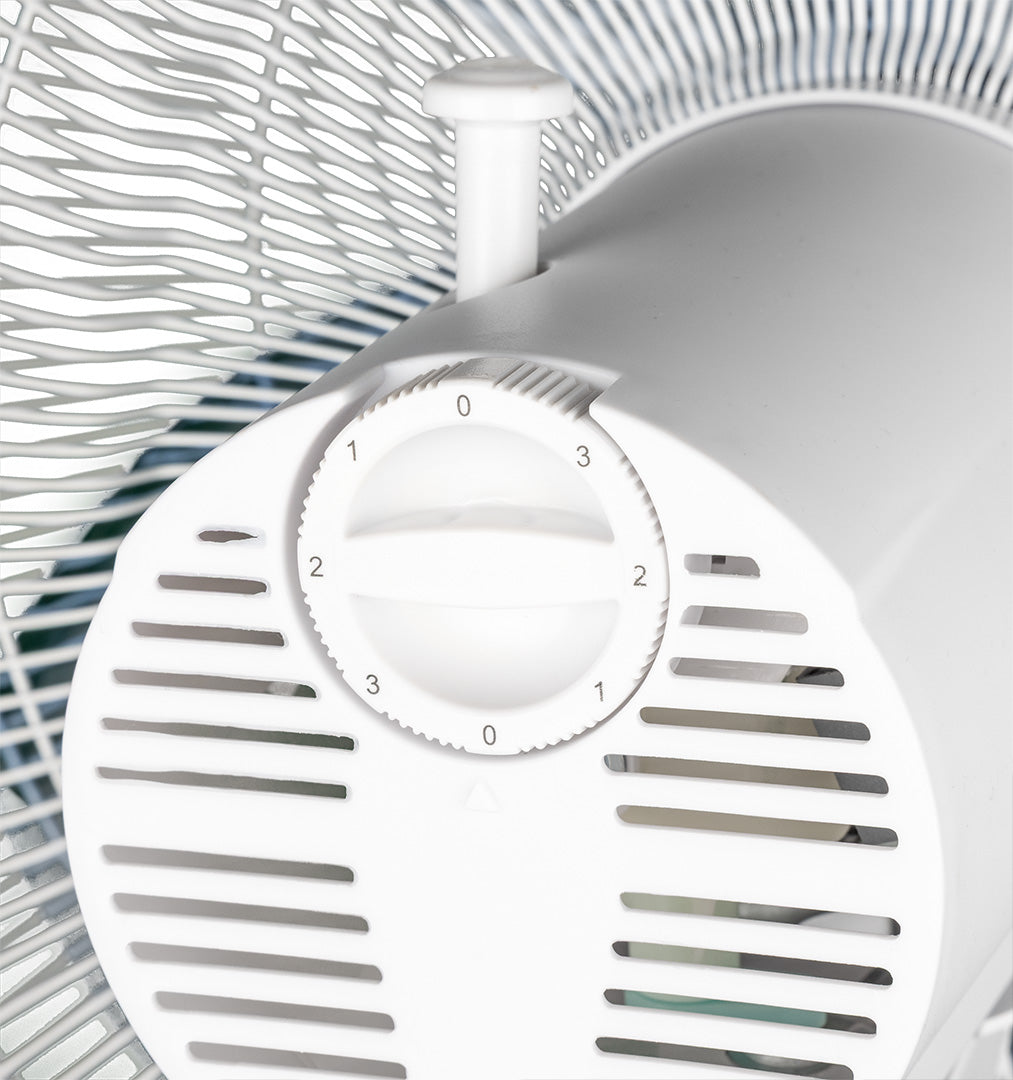 Podlahový ventilátor 50 W, ø 40 cm, 3 rýchlosti, oscilácia, biely od NEO TOOLS nájdeš na naravis.sk