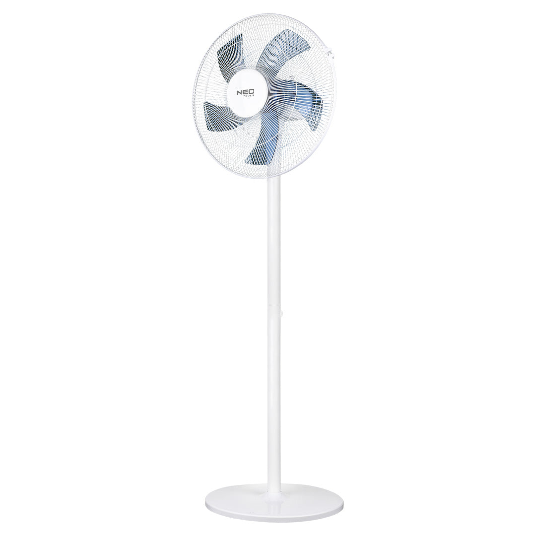 Podlahový ventilátor 50 W, ø 40 cm, 3 rýchlosti, oscilácia, biely od NEO TOOLS nájdeš na naravis.sk