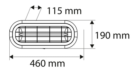 Sálavé vykurovacie teleso 2000 W, IP65, nízko oslňujúce jantárové výhrevné teleso od NEO TOOLS nájdeš na naravis.sk