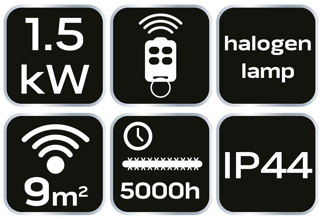 Sálavé vykurovacie teleso 1500 W, stropné, IP44, diaľkové ovládanie od NEO TOOLS nájdeš na naravis.sk