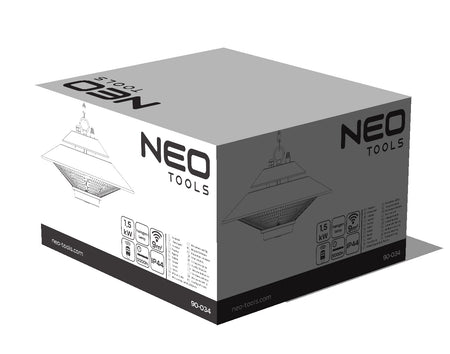 Sálavé vykurovacie teleso 1500 W, stropné, IP44, diaľkové ovládanie od NEO TOOLS nájdeš na naravis.sk