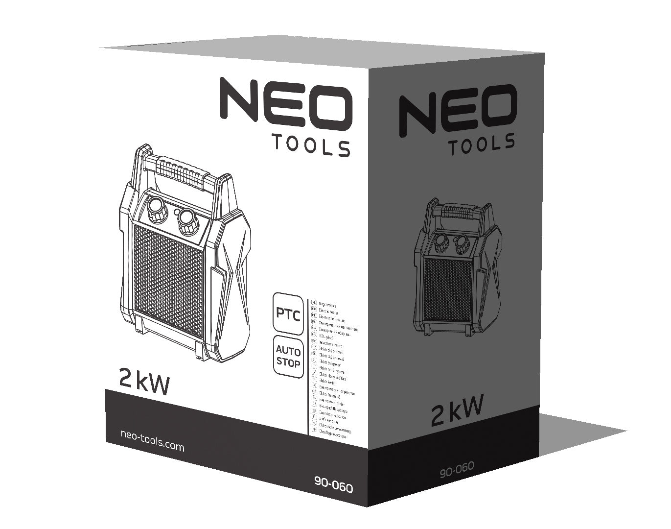 Keramický elektrický ohrievač PTC, 2kW nový model od NEO TOOLS nájdeš na naravis.sk