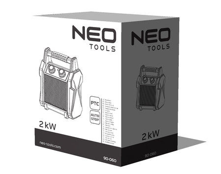 Keramický elektrický ohrievač PTC, 2kW nový model od NEO TOOLS nájdeš na naravis.sk