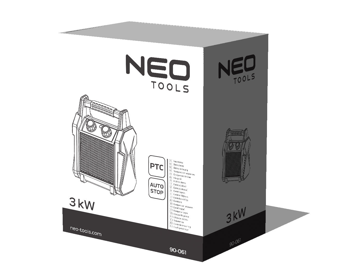 Keramický elektrický ohrievač PTC, 3kW nový model od NEO TOOLS nájdeš na naravis.sk