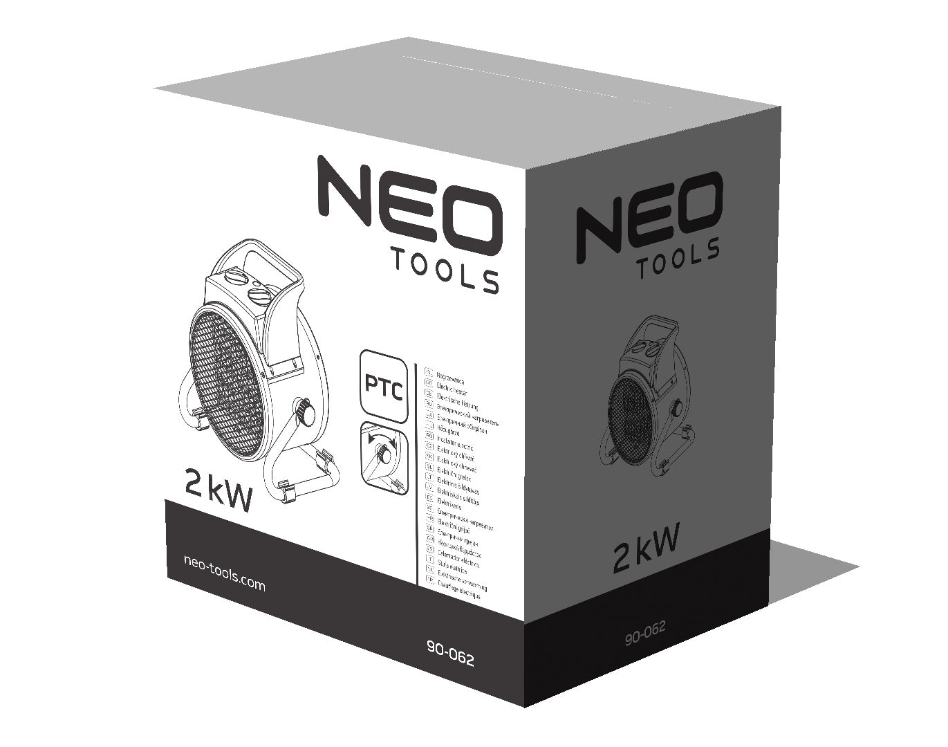 Keramický elektrický ohrievač PTC 2kW od NEO TOOLS nájdeš na naravis.sk