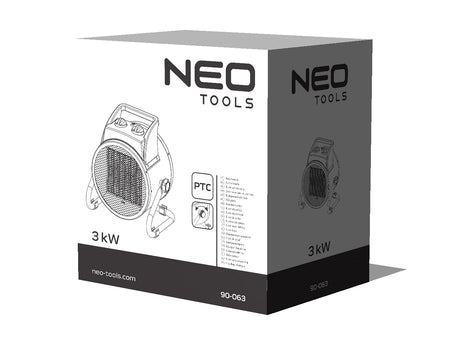 Keramický elektrický ohrievač PTC 3kW od NEO TOOLS nájdeš na naravis.sk