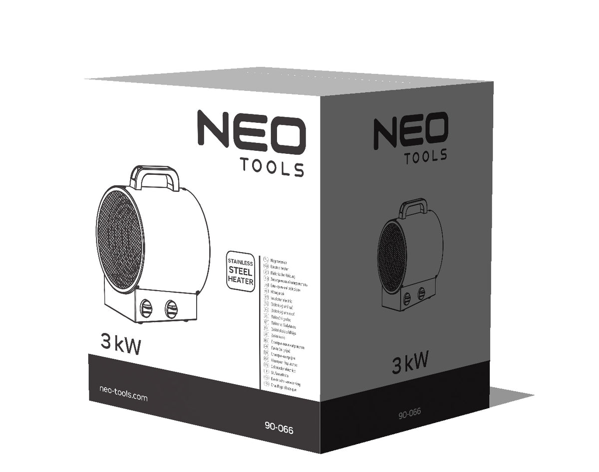 Elektrický ohrievač 3kW priemyselný od NEO TOOLS nájdeš na naravis.sk