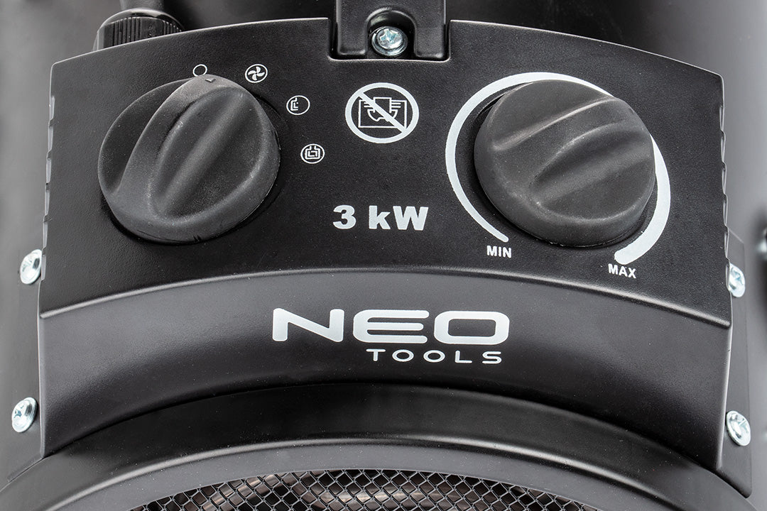 Elektrický ohrievač 3kW priemyselný, nastaviteľný, IPX4 od NEO TOOLS nájdeš na naravis.sk