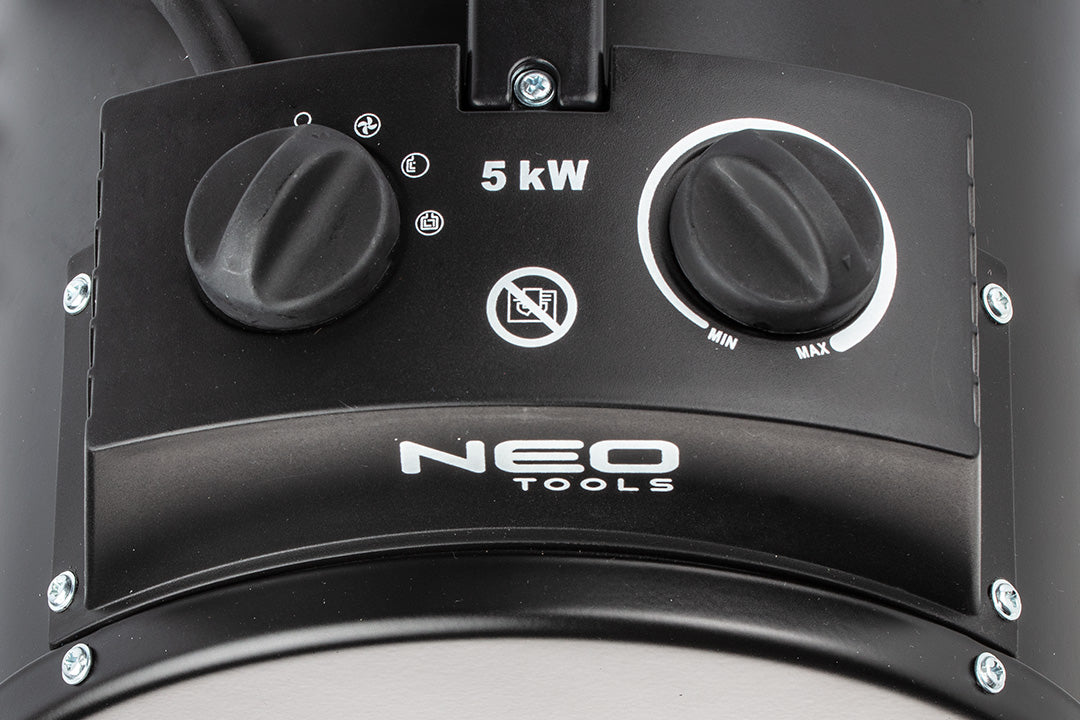 Elektrický ohrievač 5kW priemyselný, nastaviteľný, IPX4 od NEO TOOLS nájdeš na naravis.sk