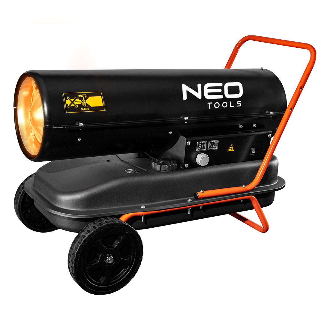 Olejový ohrievač 30kW, nádrž 38l, kolesá od NEO TOOLS nájdeš na naravis.sk