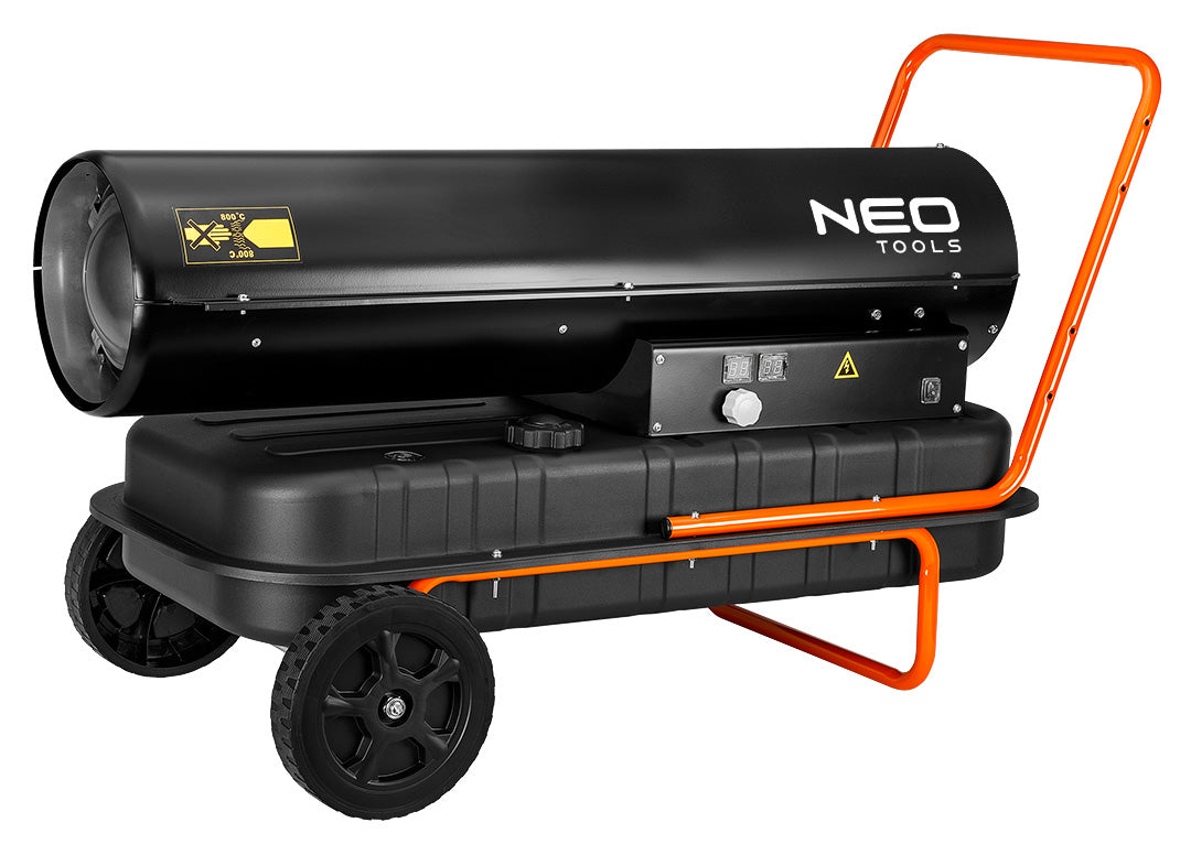 Olejový ohrievač 50kW, nádrž 50l, kolies od NEO TOOLS nájdeš na naravis.sk