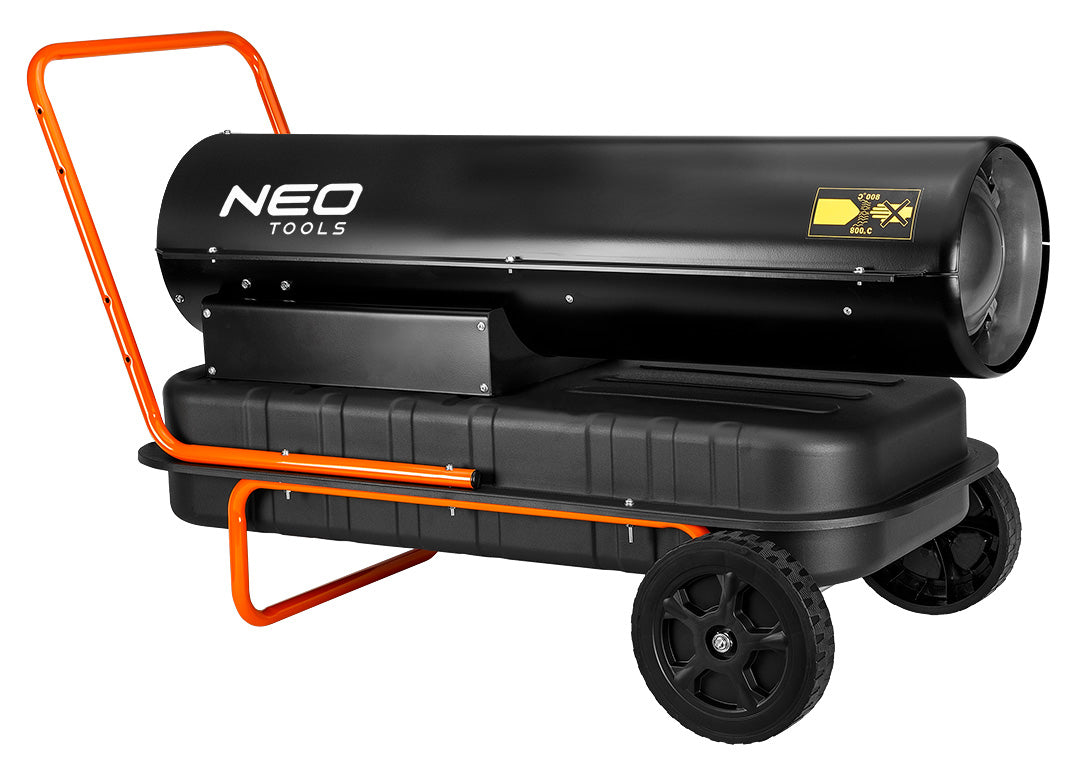 Olejový ohrievač 50kW, nádrž 50l, kolies od NEO TOOLS nájdeš na naravis.sk