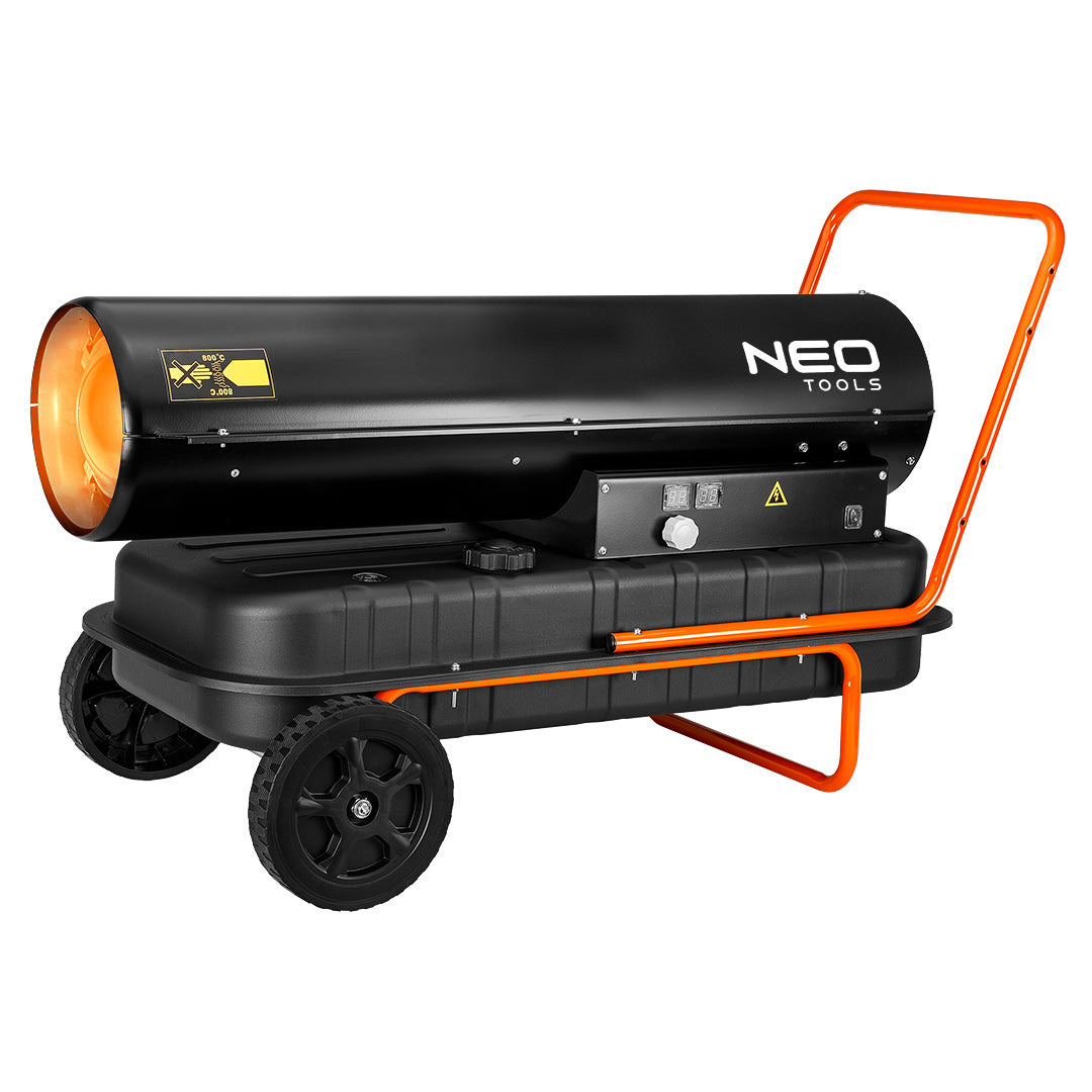 Olejový ohrievač 50kW, nádrž 50l, kolies od NEO TOOLS nájdeš na naravis.sk