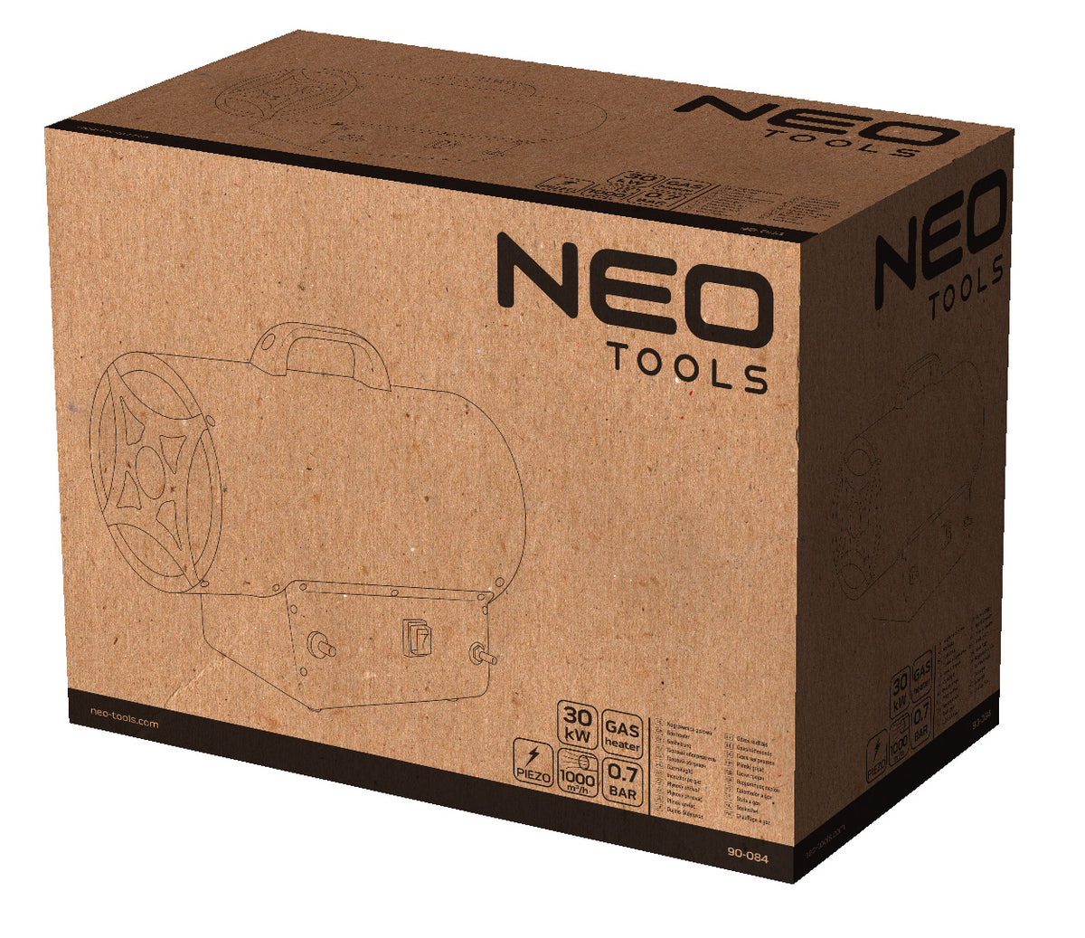 Plynový ohrievač 30kW od NEO TOOLS nájdeš na naravis.sk