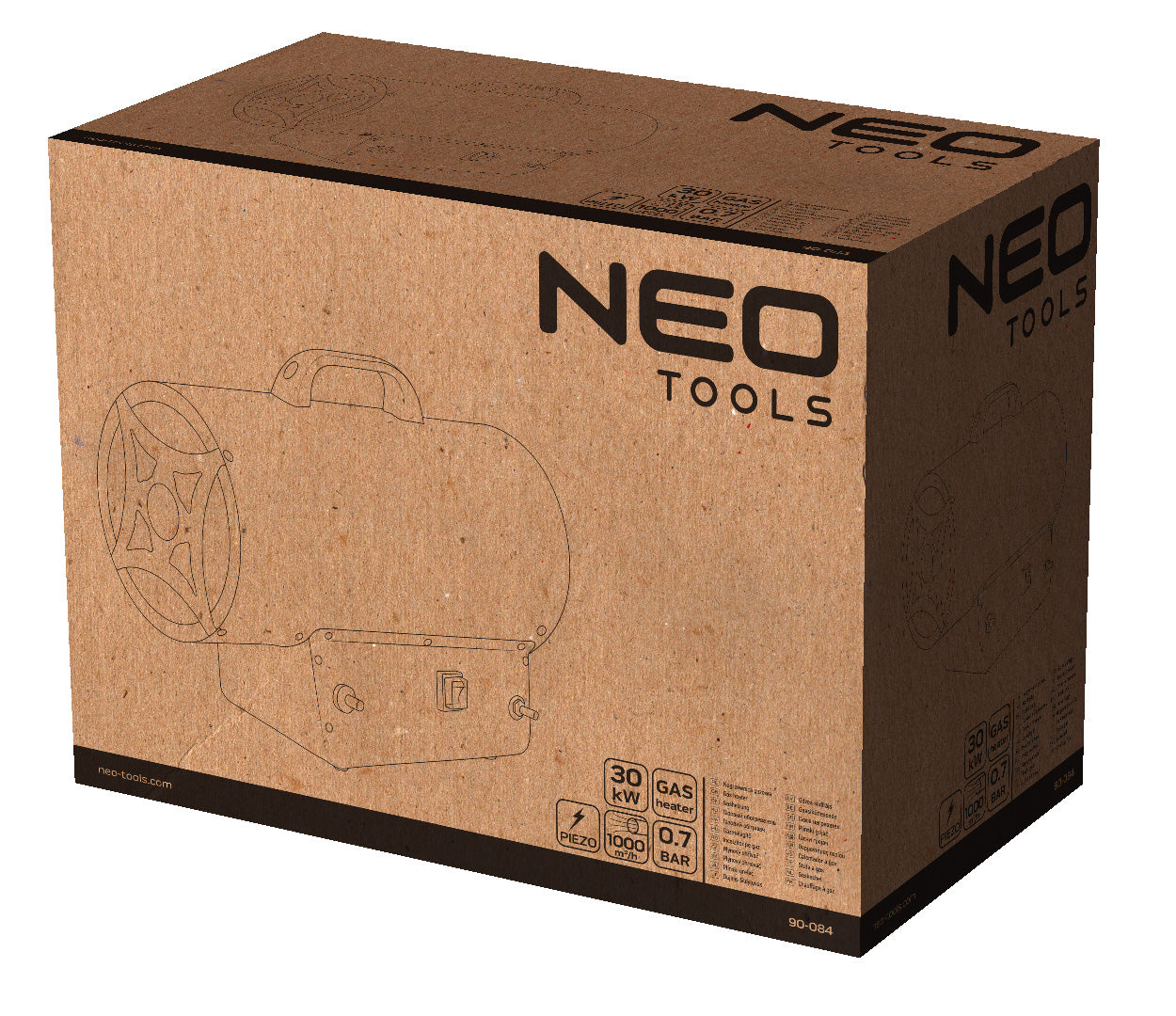 Plynový ohrievač 30kW od NEO TOOLS nájdeš na naravis.sk