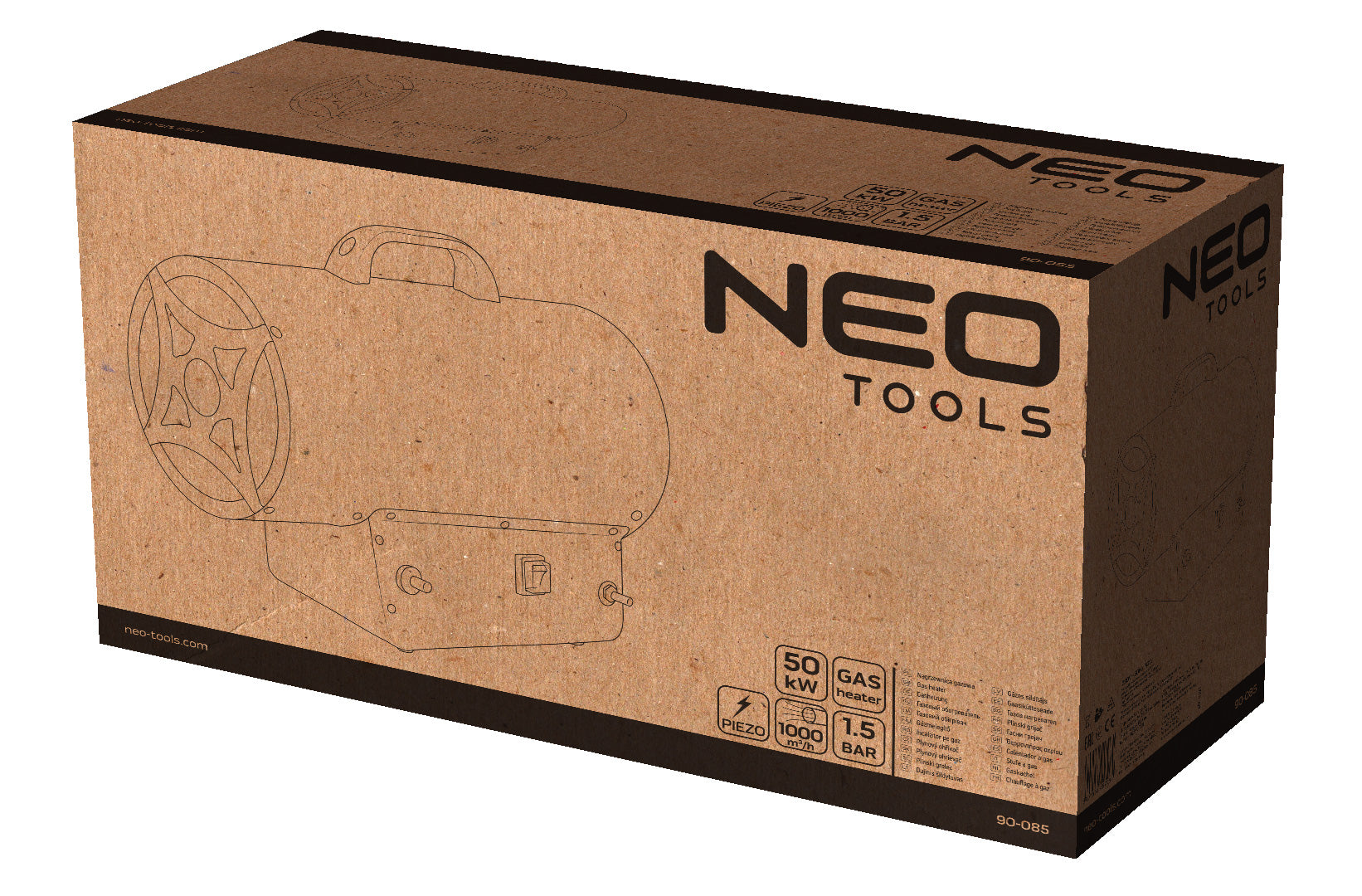 Plynový ohrievač 50kW od NEO TOOLS nájdeš na naravis.sk
