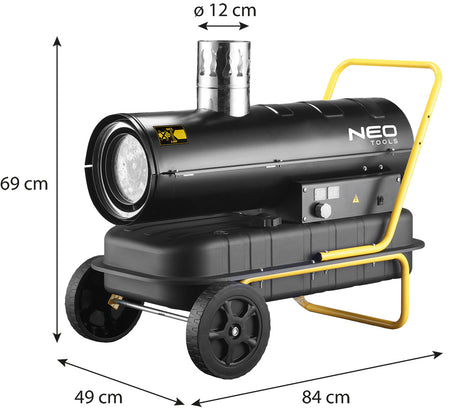 Olejový ohrievač s odsávaním 20kW od NEO TOOLS nájdeš na naravis.sk