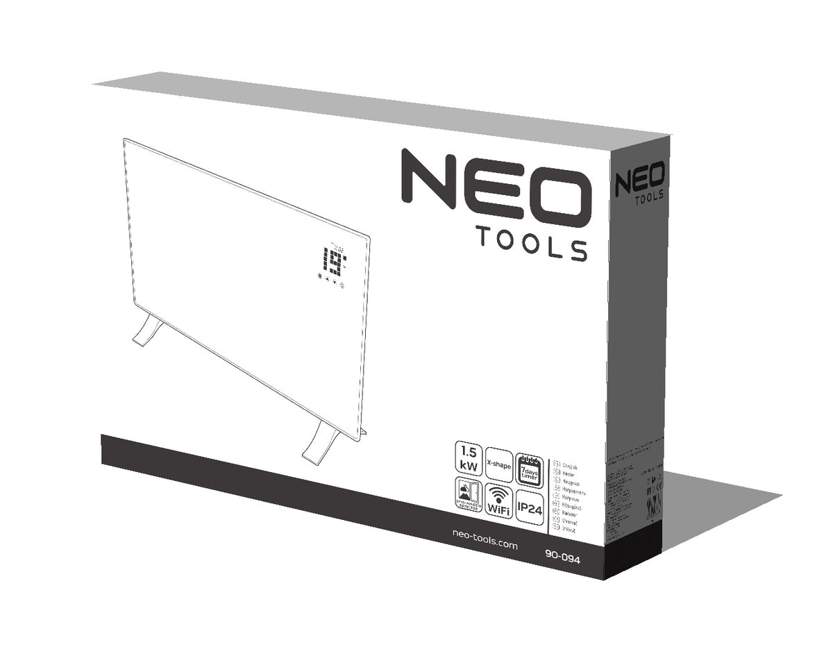 Elektrický konvektor 1500W, IP24, WIFI od NEO TOOLS nájdeš na naravis.sk