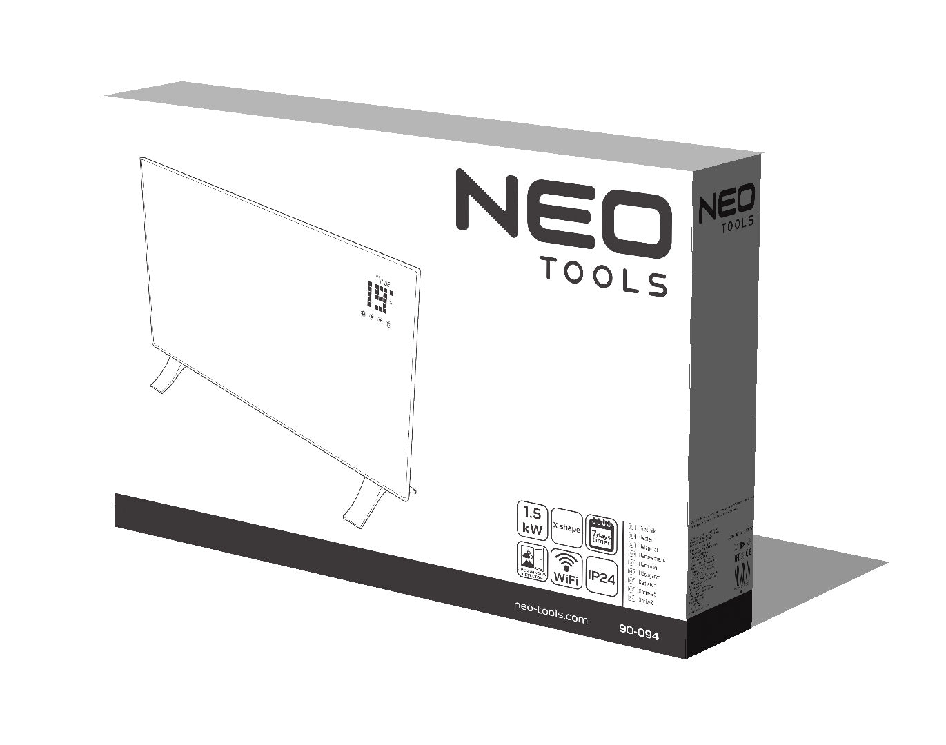 Elektrický konvektor 1500W, IP24, WIFI od NEO TOOLS nájdeš na naravis.sk