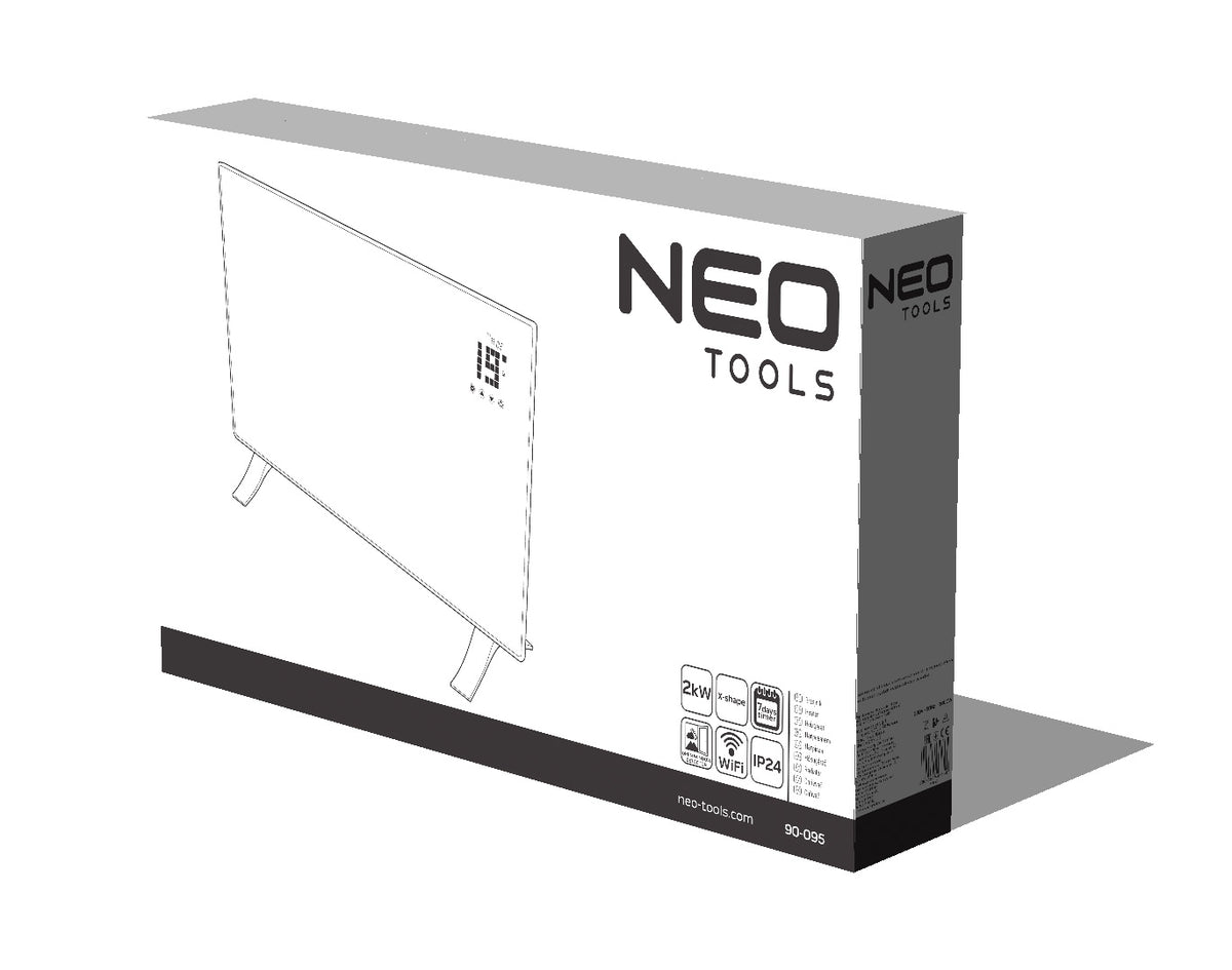 Elektrický konvektor 2000W, IP24, WIFI od NEO TOOLS nájdeš na naravis.sk