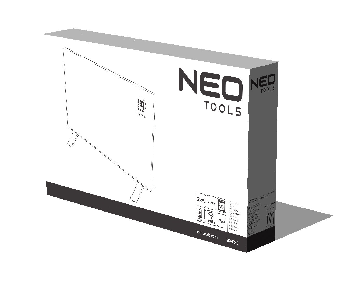 Elektrický konvektor 2000W, IP24, WIFI od NEO TOOLS nájdeš na naravis.sk