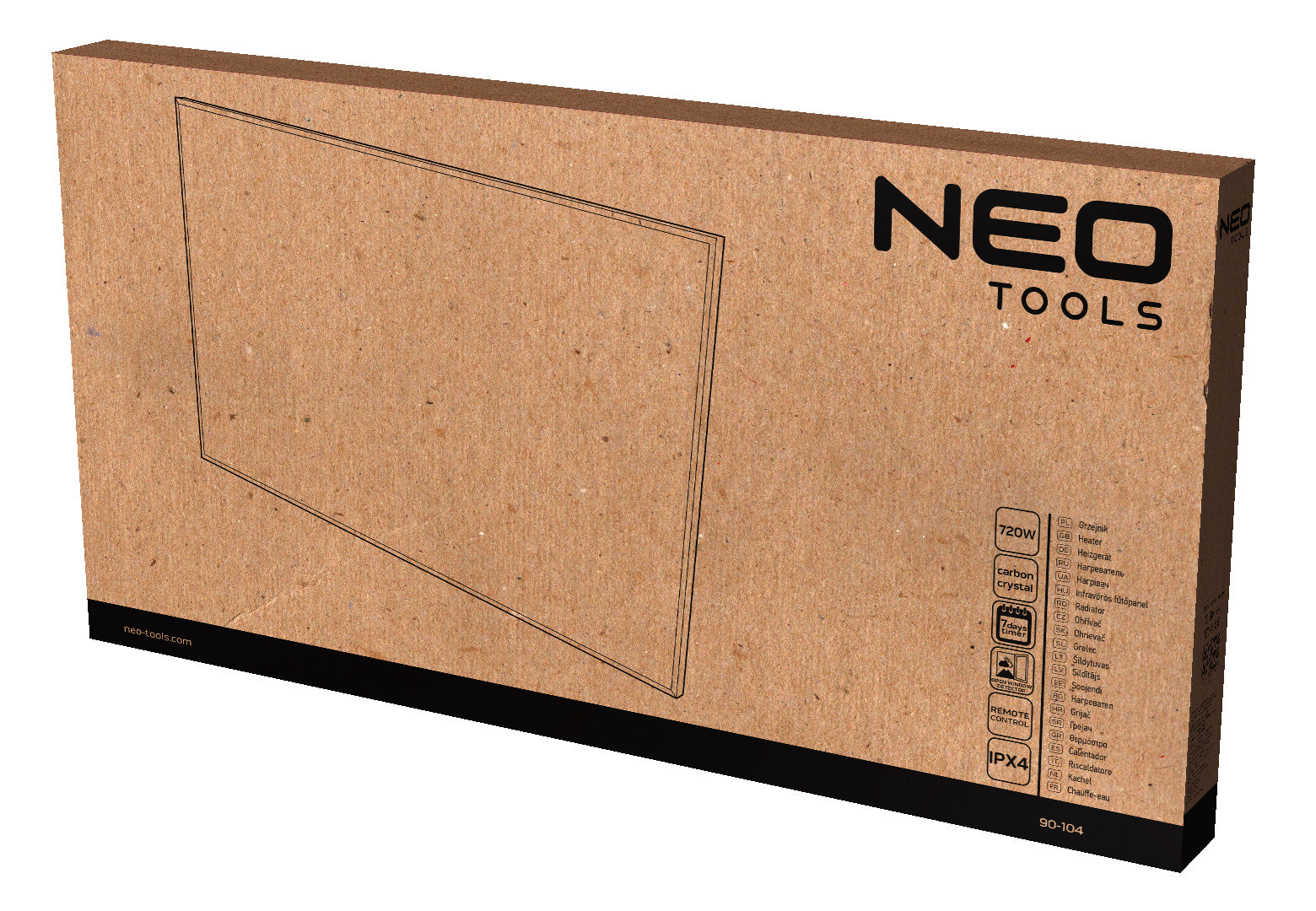 Infračervený ohrievač 720 W od NEO TOOLS nájdeš na naravis.sk