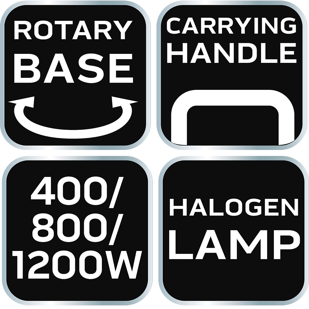 Halogénový infračervený žiarič 400/800/1200 W od NEO TOOLS nájdeš na naravis.sk
