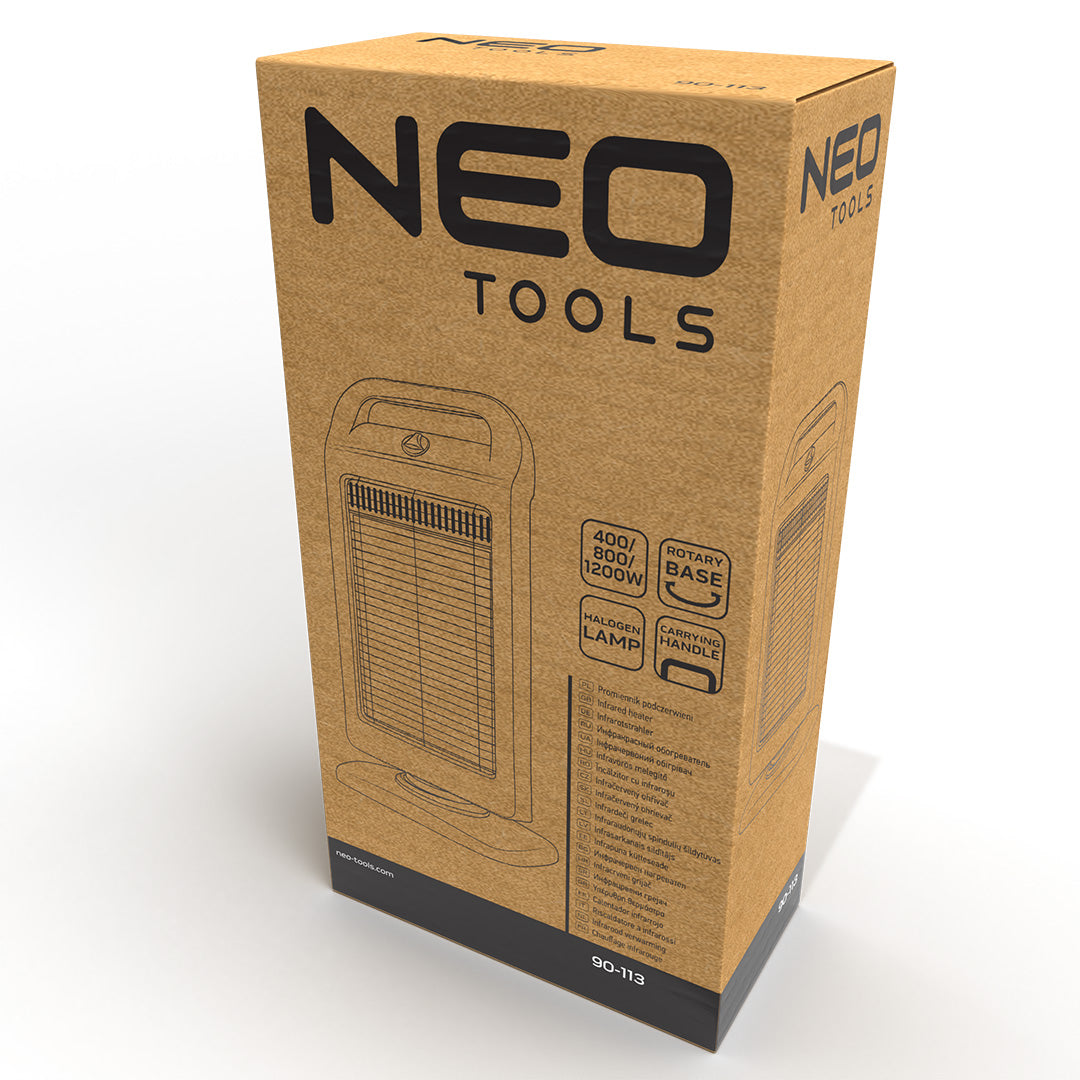 Halogénový infračervený žiarič 400/800/1200 W od NEO TOOLS nájdeš na naravis.sk