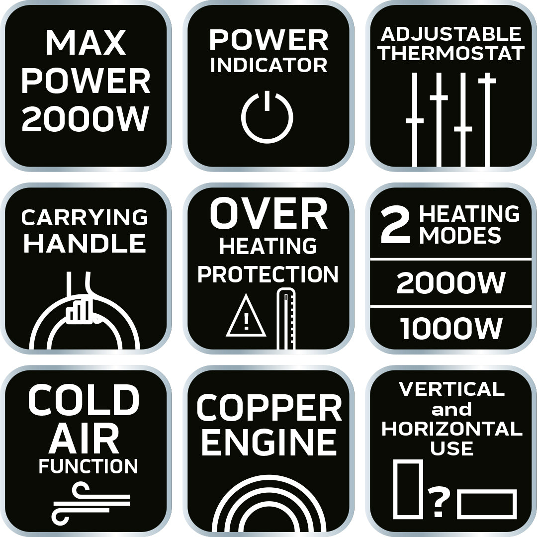 Ohrievač s ventilátorom 2000 W od NEO TOOLS nájdeš na naravis.sk