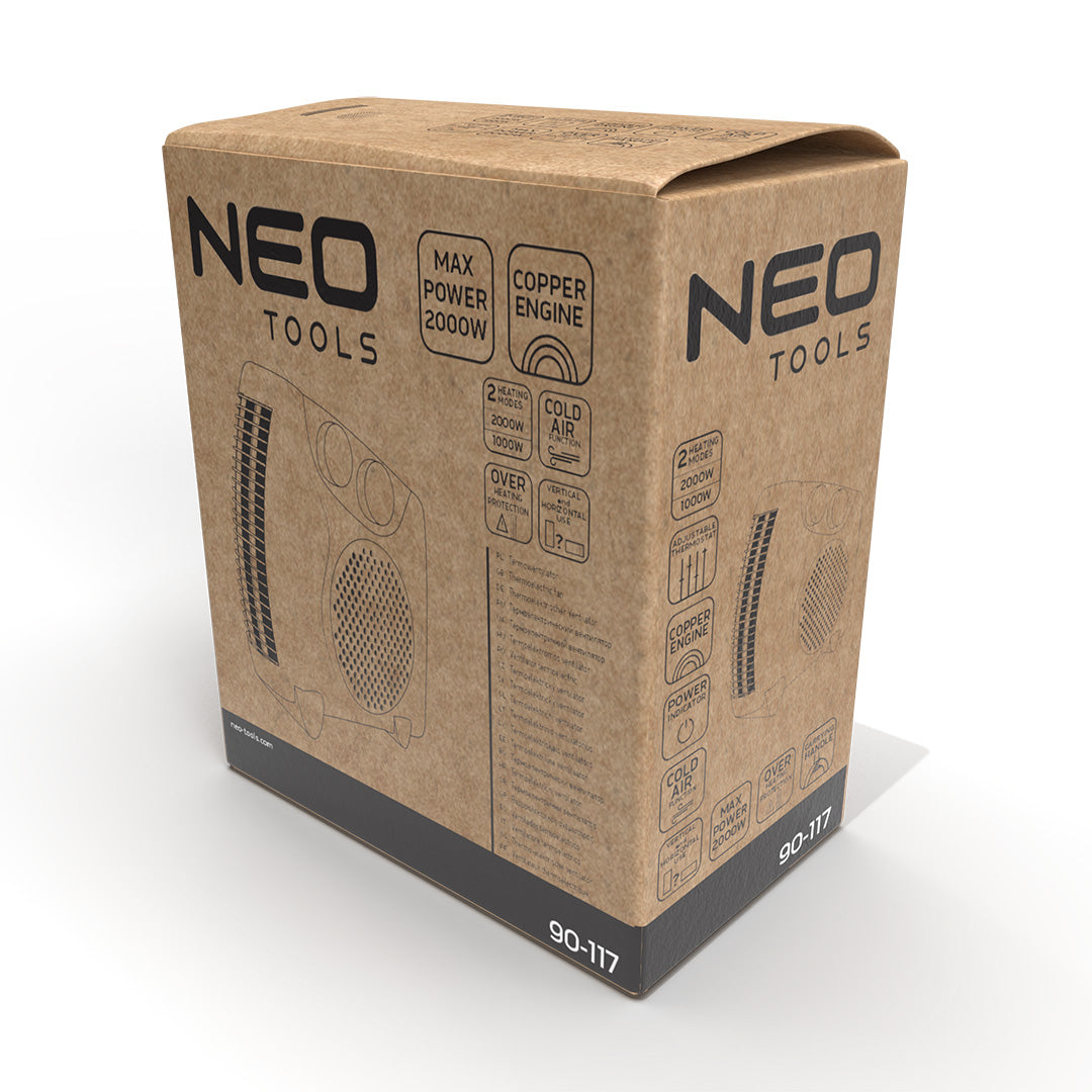 Ohrievač s ventilátorom 2000 W od NEO TOOLS nájdeš na naravis.sk