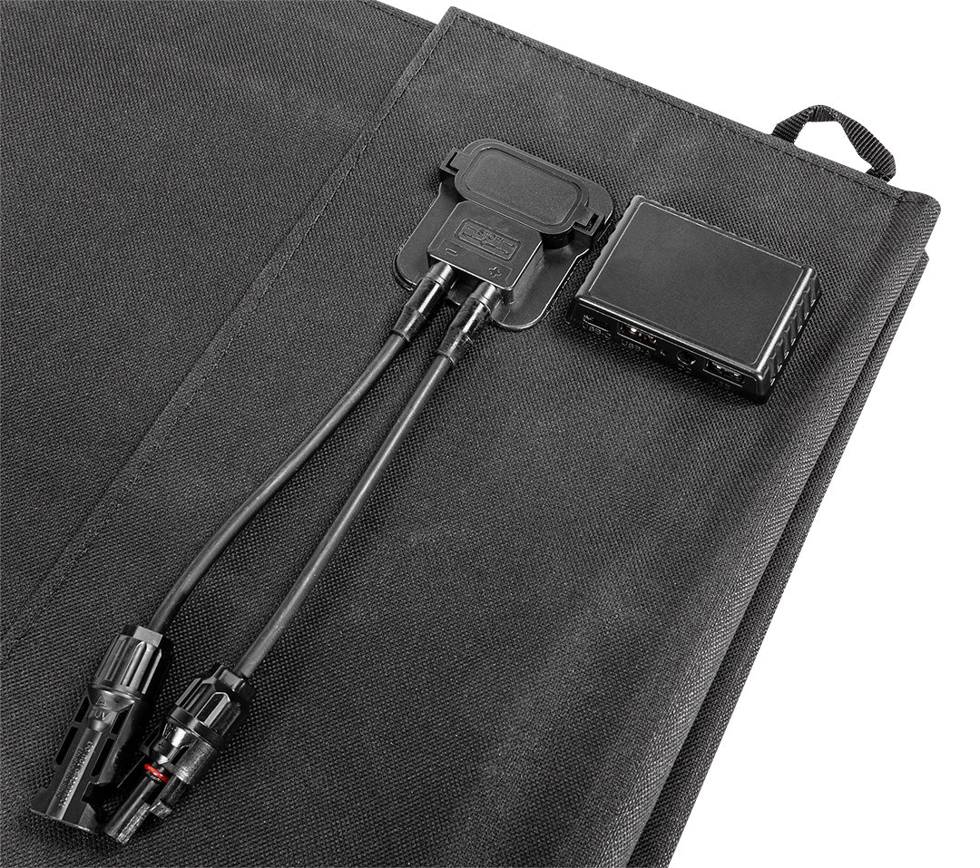 Prenosný solárny panel 120W, solárna nabíjačka od NEO TOOLS nájdeš na naravis.sk