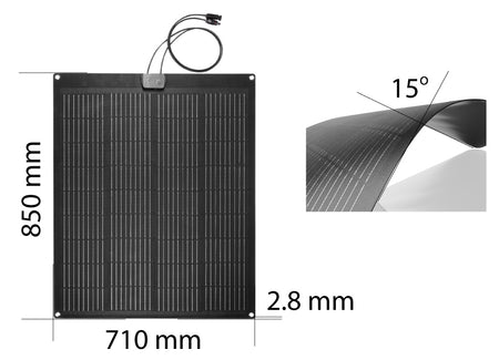 Prenosný solárny panel 100W, solárna nabíjačka od NEO TOOLS nájdeš na naravis.sk