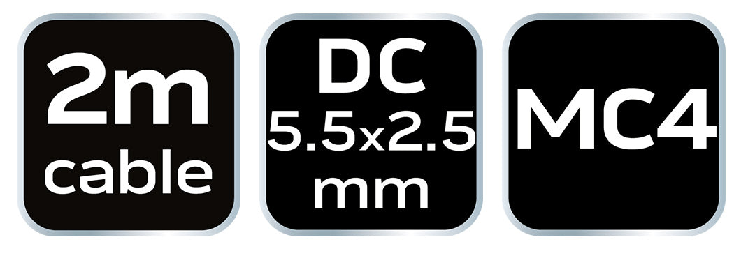 Solárny predlžovací kábel DC 5,5*2,5, dĺžka 2 m od NEO TOOLS nájdeš na naravis.sk